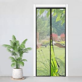 Sept-Moustiquaire Porte Fenetre Magnetique 120x240cm, Bonne Qualité Rideau De Porte Antimoustique, Sans Perçage, Installation Facile, Convient Aux Balcons, Caves Et Chambres, Noir
