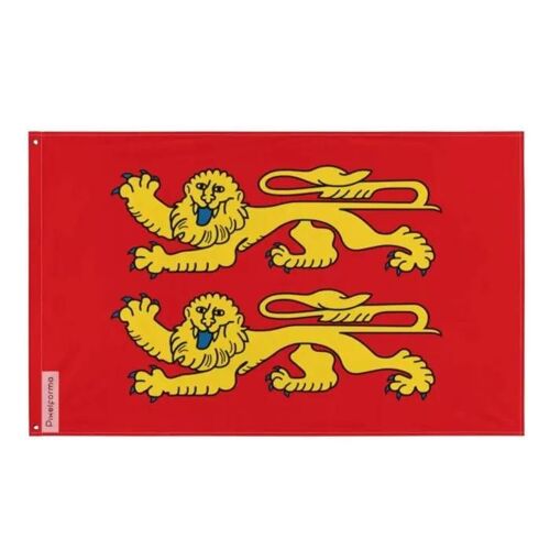 Drapeau - Normand - 120 x 180 cm - Polyester - Impression recto/verso - ?illets en fer