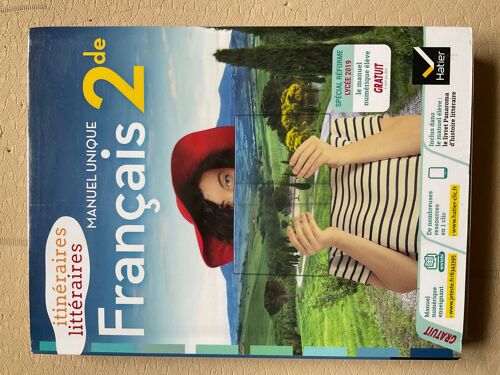 Manuel Unique Français 2nde Hatier Isbn 978-2-401-05412-7