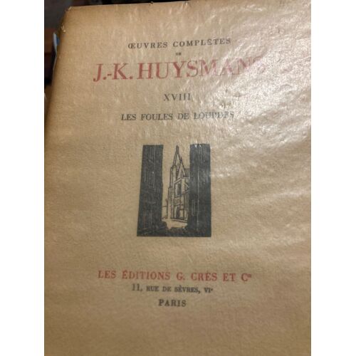 12 Volumes Numérotés Des Oeuvres Complètes De Jk Huysmans