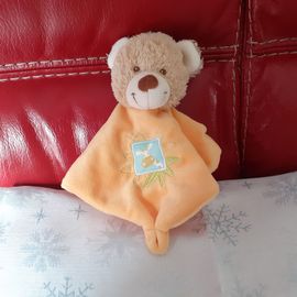 Doudou Ourson coloris abricot *Tex
