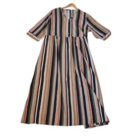 Robe Longue À Rayures Taille 46