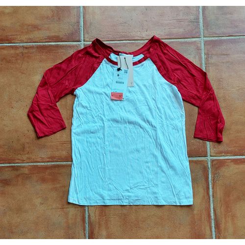T-Shirt À Manches Mi-Longues Femme Xs Marque Bershka ** Neuf **