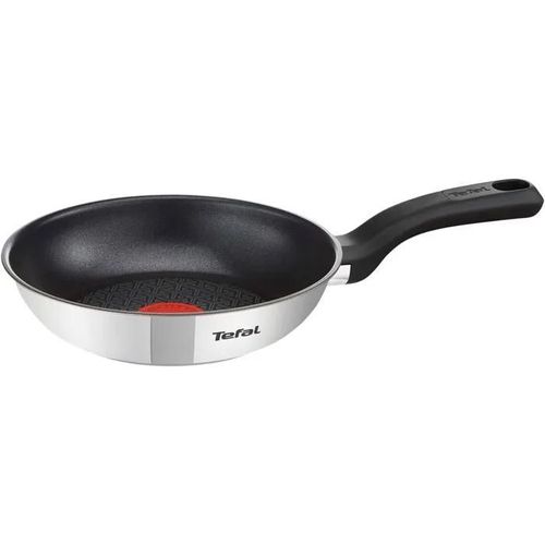 Tefal Comfort Max Poele 20 Cm, Induction, Revetement Antiadhesif, Acier Inoxydable Haute Qualite, Indicateur De Temperature Thermo-S