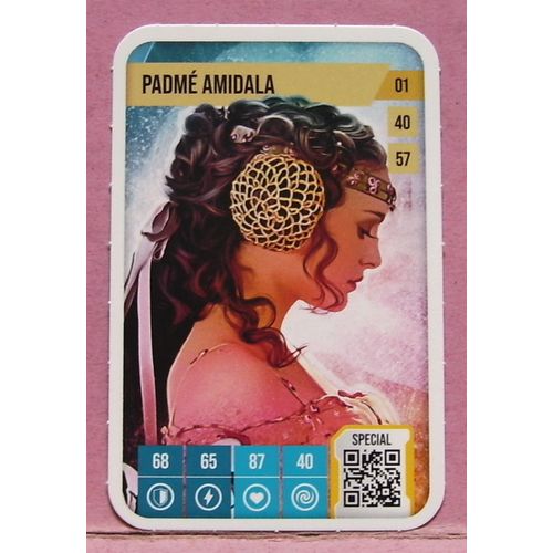 Carte Star Wars - Padmé Amidala - 01 - 40 - 57 - Spécial - Auchan 2025