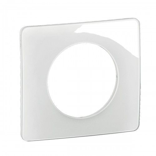 Plaque de finition laquée blanc émaillé Céliane - 1 poste LEGRAND