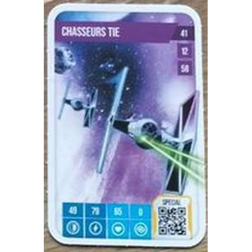 Carte Star Wars Auchan 2025 N° 41- Chasseurs Tie