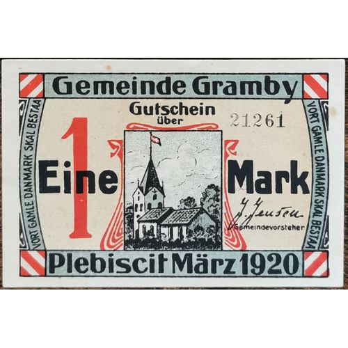 Billet Allemagne 1 Mark 03/1920 Gramby Grm 464,1