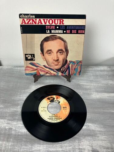 Vinyle 45 Tours-Charles Aznavour-Sylvie