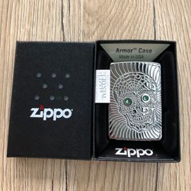 Zippo Briquet Neuf Amor Case Cristal Swarovski Vert 