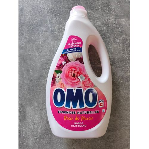 Omo lessive liquide rose & lilas blanc 1,764L - 42 lavages