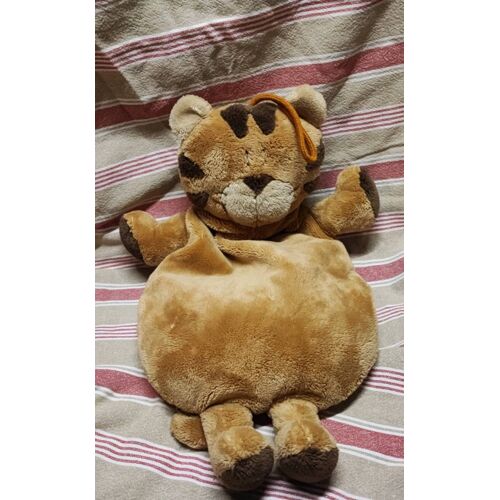 Doudou bouillotte tigre