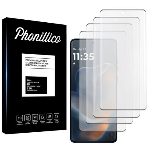 Verre Trempé Pour Motorola Edge 60/Edge 60s/Edge 60 Pro/ Edge 60 Fusion [Pack 4] Film Vitre Protection Ecran Phonillico®