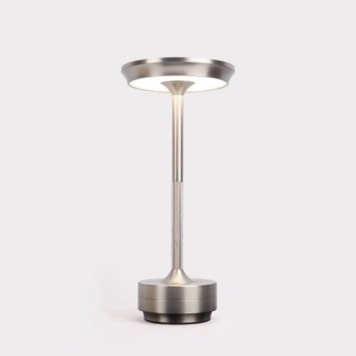 Lampe De Bureau Rechargeable, Lampe De Bureau Amovible, Veilleuse D'ambiance De Barre (Argent)