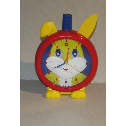 réveil lapin rouge jaune vintage spear mark