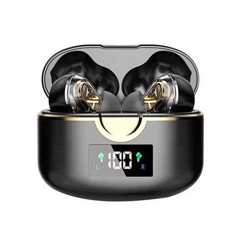 Casque Sans Fil Bluetooth 5.0 Avec Deux Haut-Parleurs Dynamiques Le Noir
