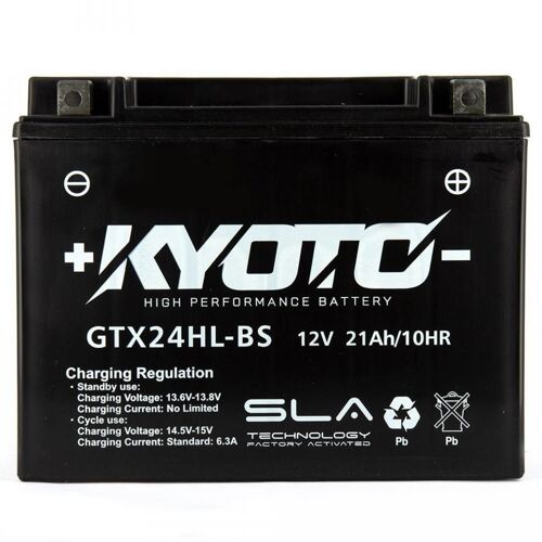 Batterie Sla Kyoto Pour Moto Can-Am 990 Spyder Rt/Rs 2010 À 2012 Ytx24hl-Bs / 12v 21ah Neuf