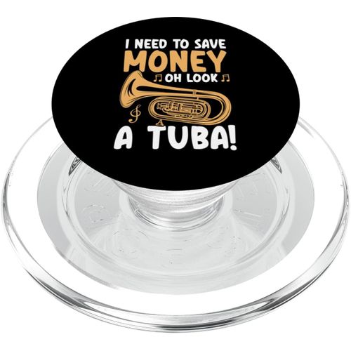 Kalanka-Tuba Funny Brass Design Pour Orchestre Graphique Tuba Player Popsockets Popgrip Pour Magsafe