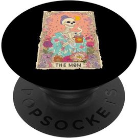 Kalanka-Carte De Tarot Humoristique Pour Maman Squelette Café Sorcière Cadeau Popsockets Popgrip Adhésif