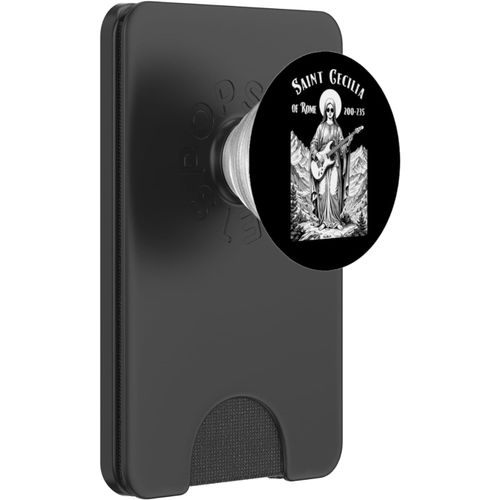 Kalanka-Rock Music Patron Saint Cecilia Guitare Électrique Guitariste Popsockets Popwallet Pour Magsafe
