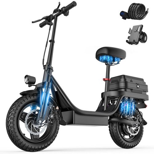 Vélo Électrique Pliable Toofly Gq8, 14", 48 V, 250 W, 15 Ah, Noir