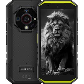 Telephone Portable Incassable Ulefone Armor X32 Pro 5G, 16Go+256Go/SD-2TB Android 14 5500mAh Smartphone Camera 64MP+16MP+25MP, Flashlight/3-Slots/5,65""/Octagon Dome-Inspired Design/GPS/OTG/NFC Vert
