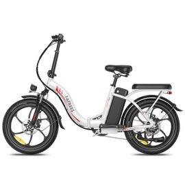 Vélo De Ville Électrique Pliable Fafrees F20+, 36 V, 20 Ah, 250 W, Blanc