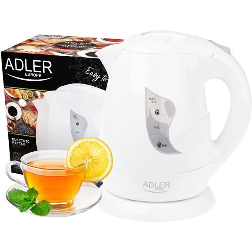 SUBZONAL-Adler AD 08 w bouilloire électrique, 1 Liter, Blanc