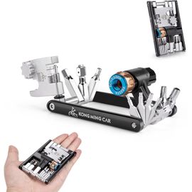 Subzonal-Kit D'outils Multifonction Pour Vélo (20 En 1 Avec Gonfleur Co2), Alliage D'acier, Compact, Léger, Pour Vélo De Route Et Vtt