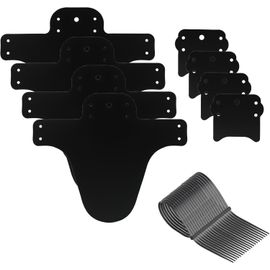 Sept-Ensemble De 2 Garde-Boue Pour Vélo De Montagne, Compatibles Avec Des Roues De 24"", 26"", 27,5"", 29"", En Fibre De Carbone, Ultra Légers Et Flexibles, Avec Un Système De Fixation Stable