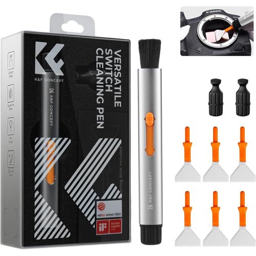 Kit: Stylo de Nettoyage Interchangeable+ Têtes en Silicone+6 Bâtonnets de 24mm Capteur Full Frame Plein Format pour Objectif Filtre Caméra Appareil Photo Tablette VR Drone Lunette
