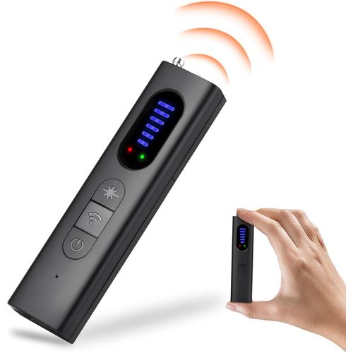 KALANKA-Detecteur de Camera et Micro Espion, Détecte Les Appareils Cachés Anti Espion Bug Détecteur, Magnétique & Alarme Antivol Detecteur Micro Espion Commutable Mode Son ou Vibration