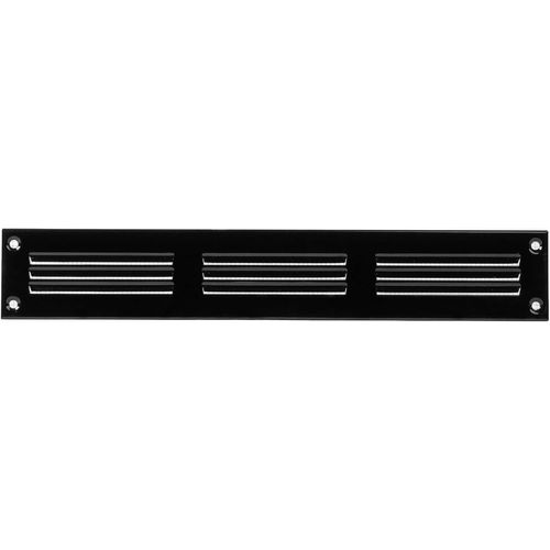 SEPT-Grille d'aération noire de 300 mm x 50 mm \u2013 Grilles de reprise d'air en acier \u2013 pour plafond et mur latéral \u2013 Système CVC \u2013 Équipées de protection (30 x 5 cm)
