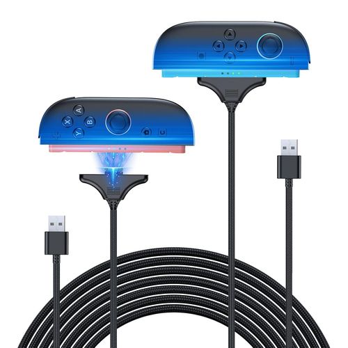 3M Magnetic Charging Cable for Nintendo Switch 2 Joy-con (2025),2-Pack Fast Charger Cord Accesories for Joycon 2 Controller Nylon Braided USB Ports,Replacement High-Speed Charge for NS2 Joy Con 2