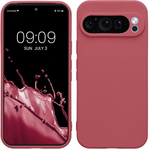 Housse Compatible Avec Google Pixel 9 Pro Coque - Housse De Téléphone En Tpu Avec Protection Appareil Photo - Rose Foncé