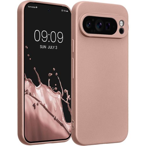 Housse Compatible Avec Google Pixel 9 Pro Coque - Housse De Téléphone Protection Souple En Tpu - Or Rose Métallique