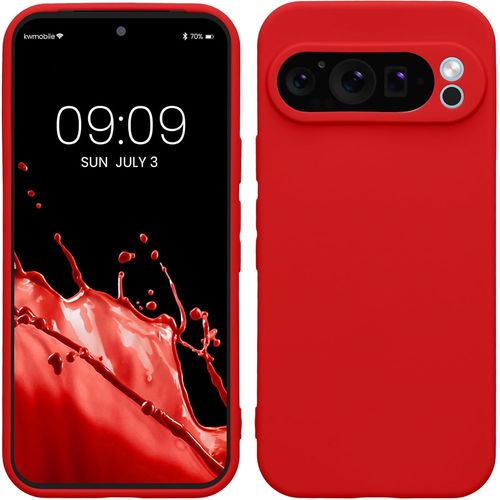 Housse Compatible Avec Google Pixel 9 Pro Coque - Housse De Téléphone En Tpu Avec Protection Appareil Photo - Rouge Classique