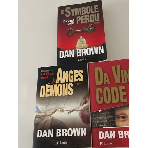 Lot De 3 Livres Dan Brown