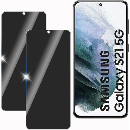 2 Pièces Verre Trempé Protection Écran Confidentialité Pour Samsung Galaxy S21 5g, Anti-Espion 28° 9h Anti-Rayures Hydrophobe Oléophobe Sans Bulles Haute Sensibilité Tactile
