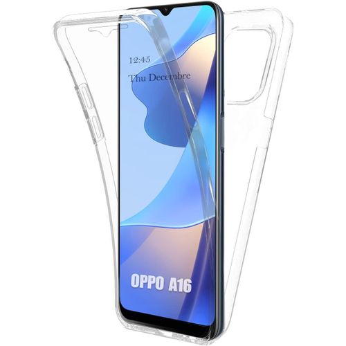 Coque 360° Rigide Pour Oppo A16 / A16s ¿ Housse Intégrale Avant Et Arrière Avec Pochette Tactile Antichoc