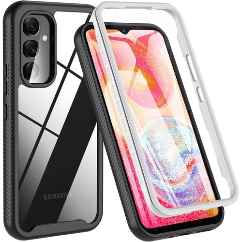 Coque 360° Pour Samsung Galaxy A54 5g ¿ Housse Antichoc Intégrale Avec Protection D'écran Et Dos Transparent Tpu Bumper (Noir/Gris)