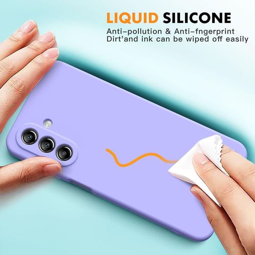 Coque Compatible Avec Samsung Galaxy A26 5g, Housse Souple En Tpu En Silicone Liquide, Housse En Caoutchouc Antichoc - Violet