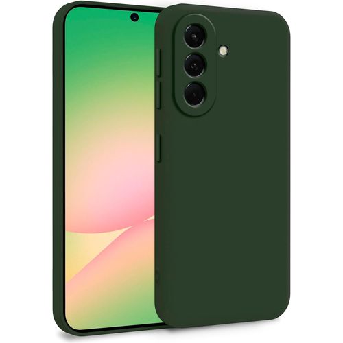 Coque En Silicone Tpu Double Couche Pour Samsung Galaxy A56 5g - Antichoc Ultra Protectrice, Vert Olive