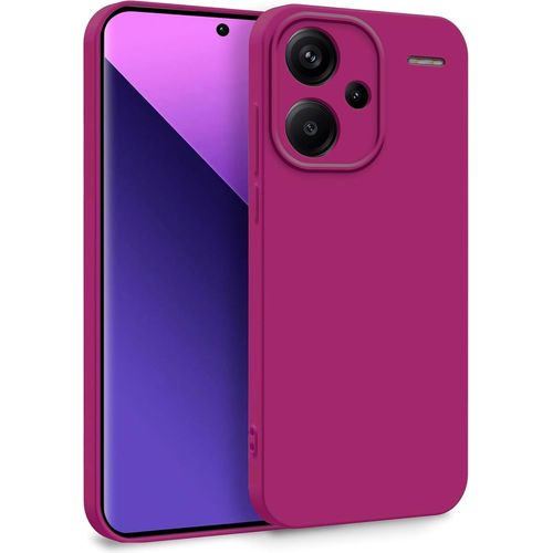 Kwex-Coque Pour Xiaomi Redmi Note 13 Pro Plus 5g - Case Tpu Souple & Soft [ Doublure Microfibre ] - Cover Protection Extra Fine & Légère - Bordeaux