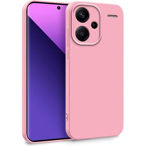 Coque Double Couche En Silicone Tpu Pour Xiaomi Redmi Note 13 Pro Plus 5g - Antichoc, Résistante Et Ultra Protectrice - Rose Clair