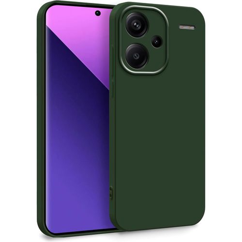 Coque Double Couche En Silicone Tpu Pour Xiaomi Redmi Note 13 Pro Plus 5g - Protection Antichocs Renforcée - Vert Olive
