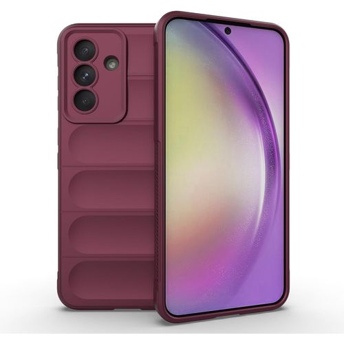 Coque En Silicone Liquide Pour Samsung Galaxy A56 5g / A36 5g - Antibactérienne, Protection Anti-Choc Renforcée (Airbag Aux Angles), Intérieur Microfibre, Bords Surélevés, Antidérapante - Violet Foncé
