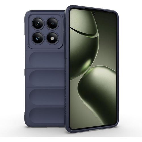 Coque Silicone Liquide Bleu Foncé Pour Xiaomi 14t 5g ¿ Protection 360° Antichocs, Doublure Microfibre, Traitement Anti¿Germes, Compatible Recharge Sans Fil & Nfc