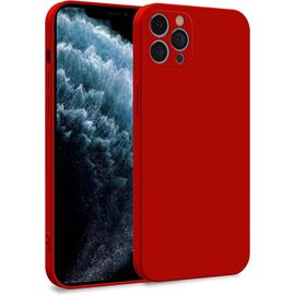 Coque Iphone 11 Pro Max - Double Couche Silicone Tpu Anti-Choc Antidérapante, Protection Complète Caméra, Rouge