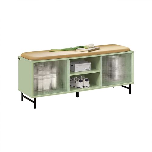 Sobuy Banc De Rangement À Chaussure, Commode À Chaussure, Meuble Bas Entrée, Banquette, Fsr115-Gr